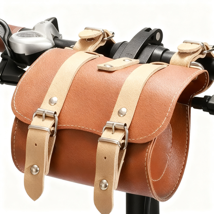 Vintage Bicycle Bag Brown for Handlebar/ Rear Rack